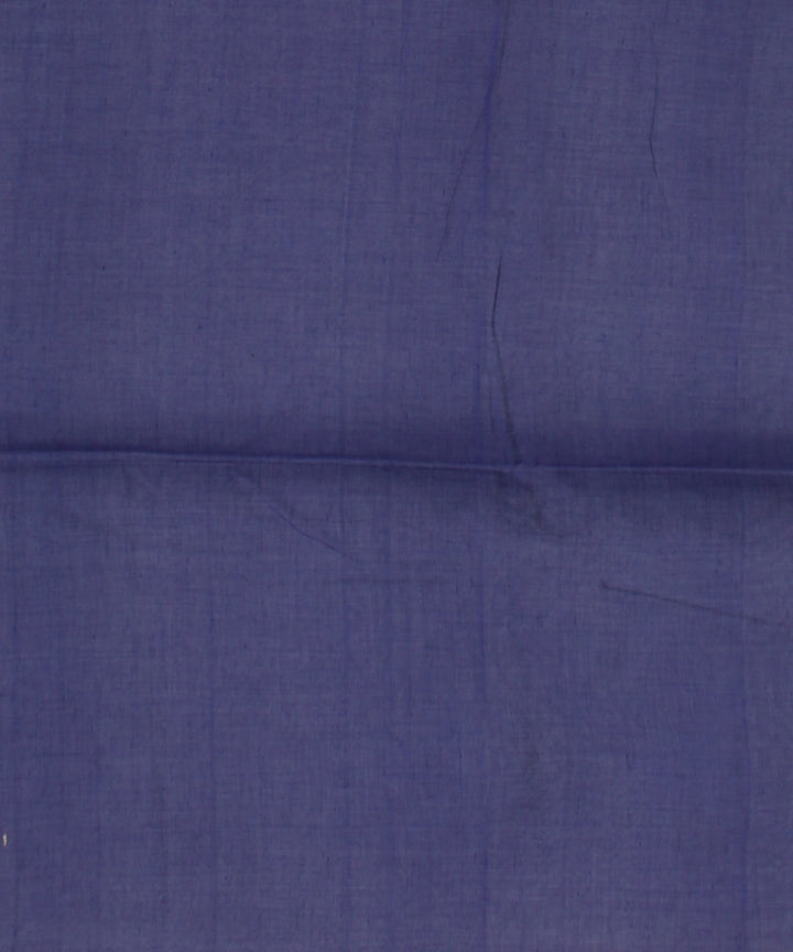 Navy blue buti handwoven cotton jamdani saree