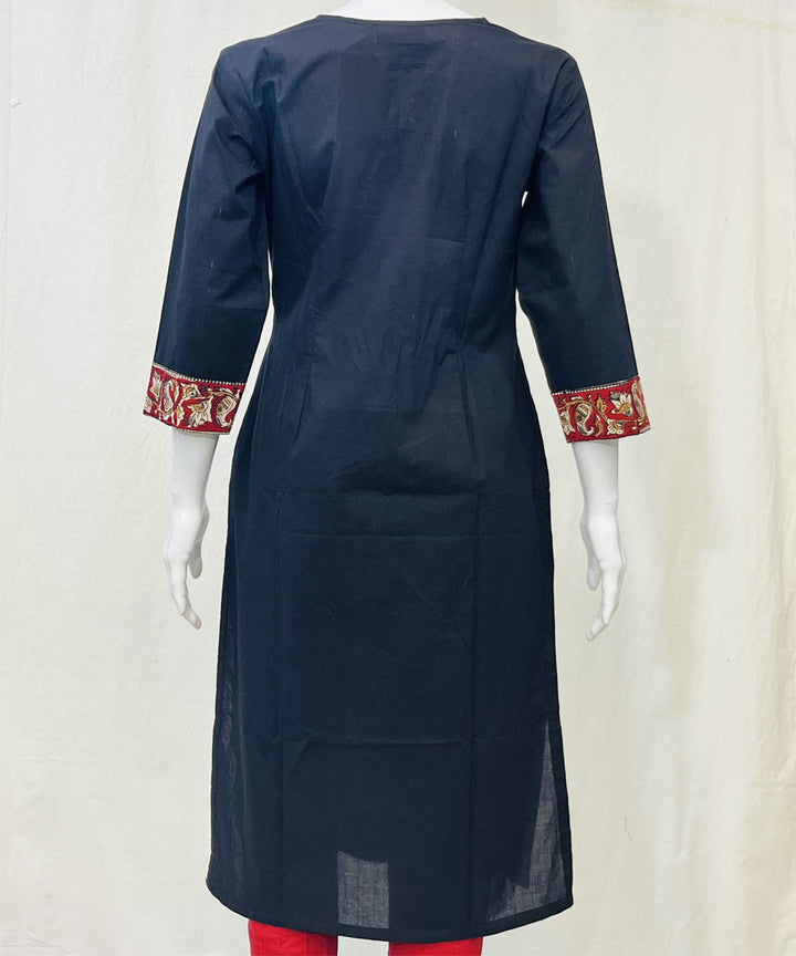 Black cotton strait cut kurti