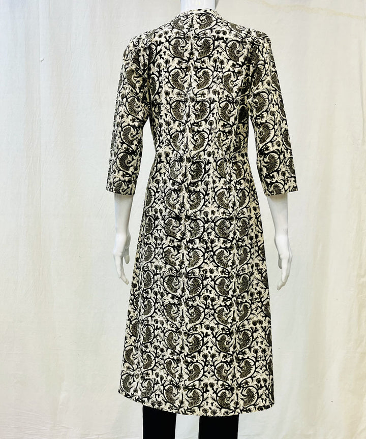 Kashish cotton black kalamkari kurti