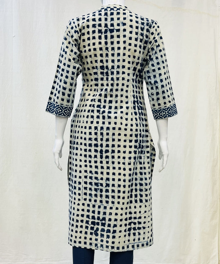 Indigo blue cotton indigo dyed kurti