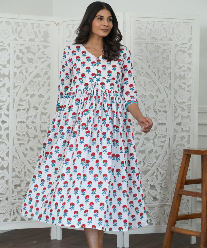 Petunia Azofree Handblock Printed Pure Cotton Dress