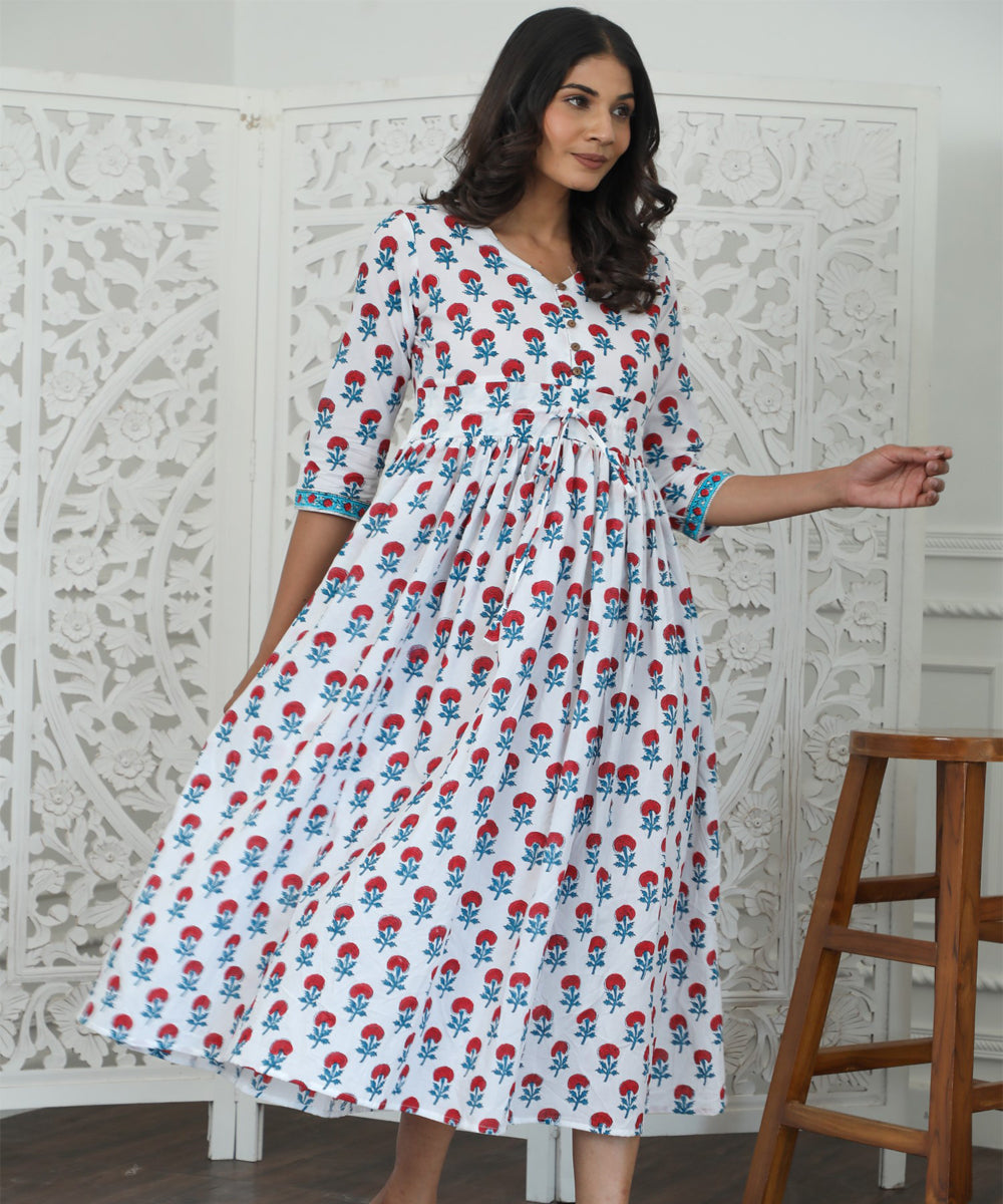 Petunia Azofree Handblock Printed Pure Cotton Dress