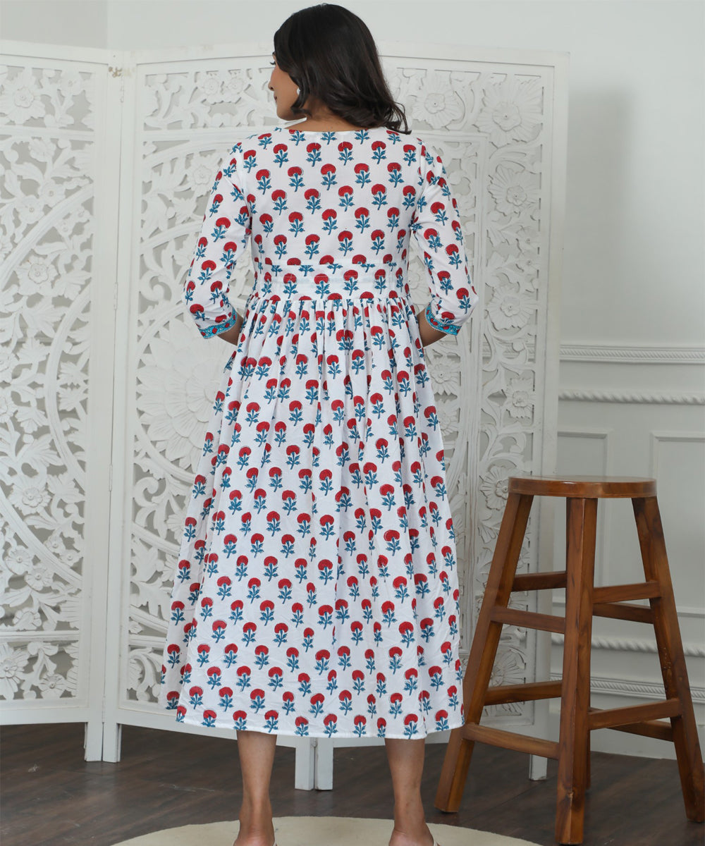 Petunia Azofree Handblock Printed Pure Cotton Dress