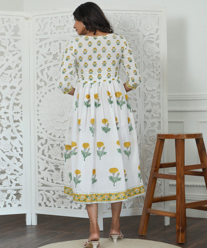 Rayne Azofree Handblock Printed Cotton Dress