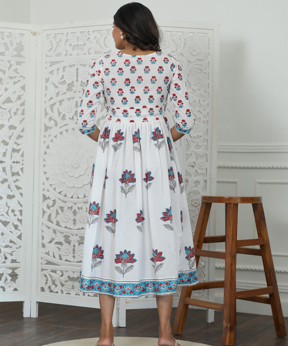 Celeste Azofree Handblock Printed Pure Cotton Dress