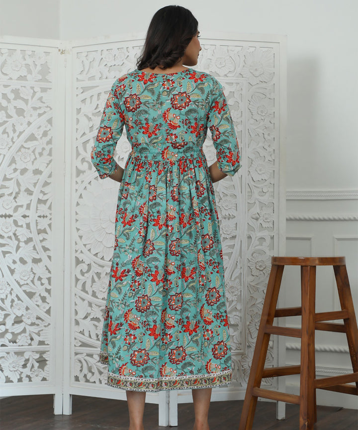 Vasper Azofree Handblock Printed Pure Cotton Dress