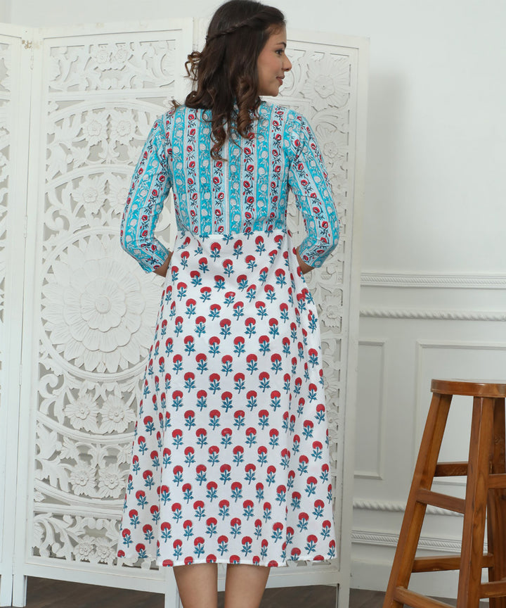 Floralia Azofree Handblock Printed Pure Cotton Dress