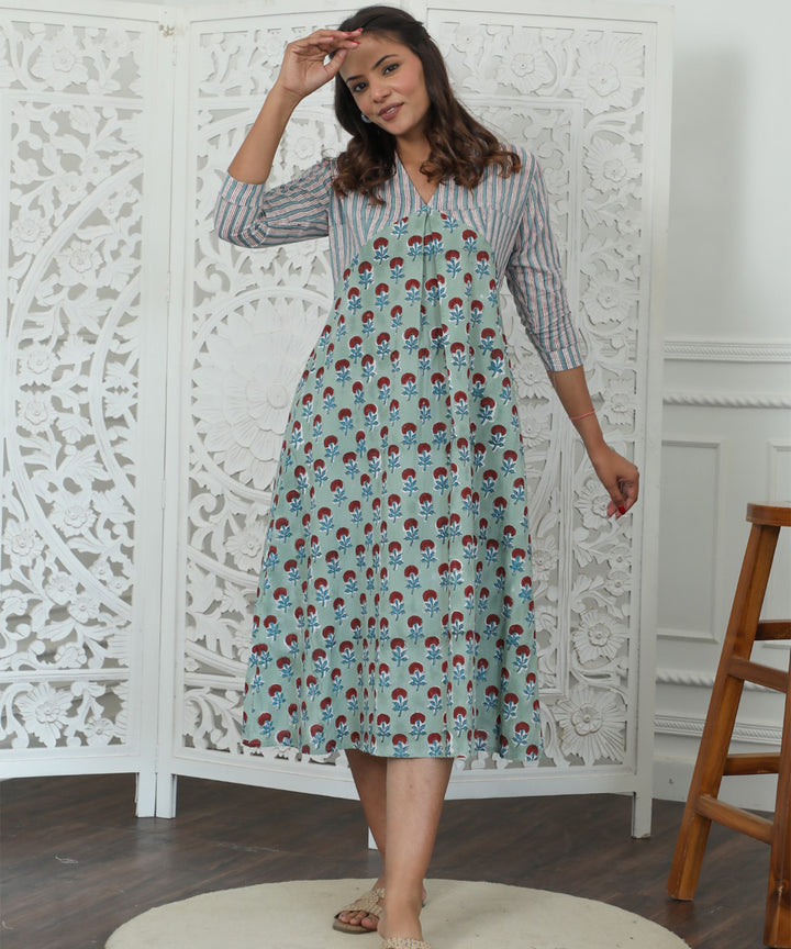 Florenza Azofree Handblock Printed Pure Cotton Dress