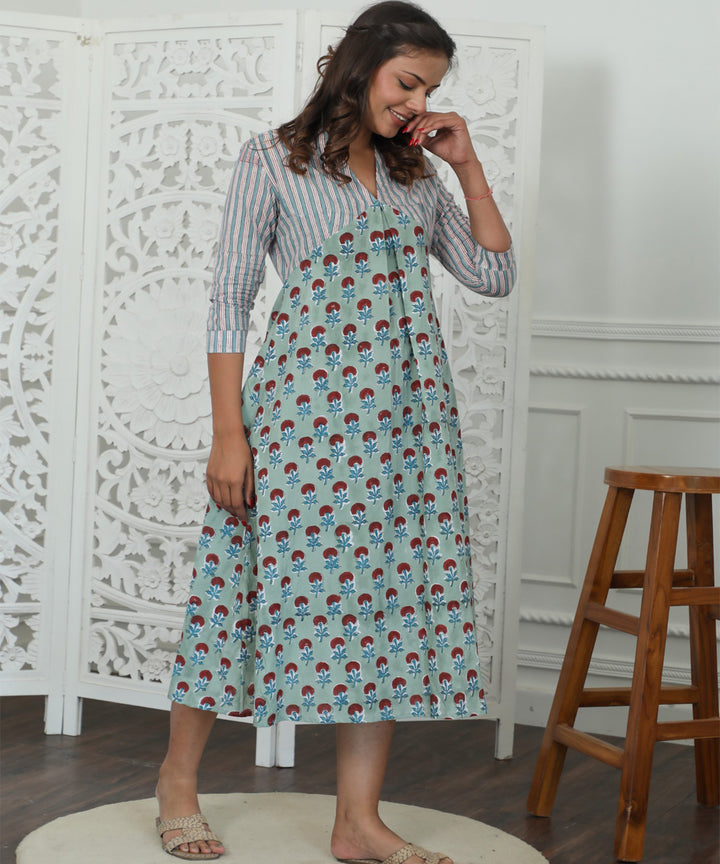 Florenza Azofree Handblock Printed Pure Cotton Dress