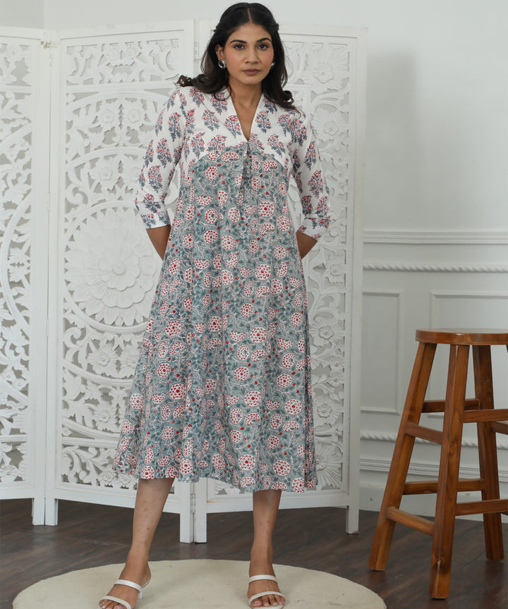 Petalina Azofree Handblock Printed Pure Cotton Dress