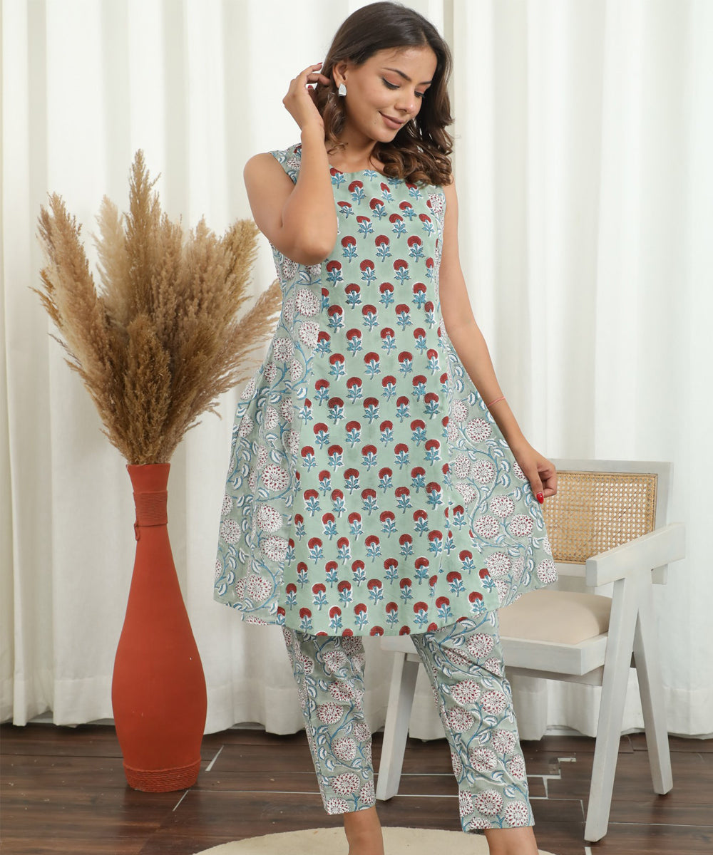 Floribella Hand Block Printed Co-Ord Set