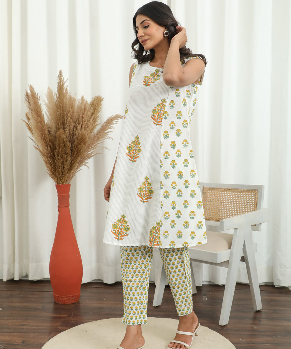 Gardenia Hand Block Printed Co-Ord Set