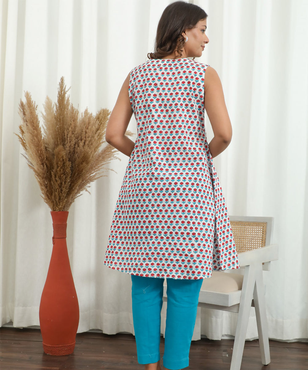 Floraison Hand Block Printed Co-Ord Set