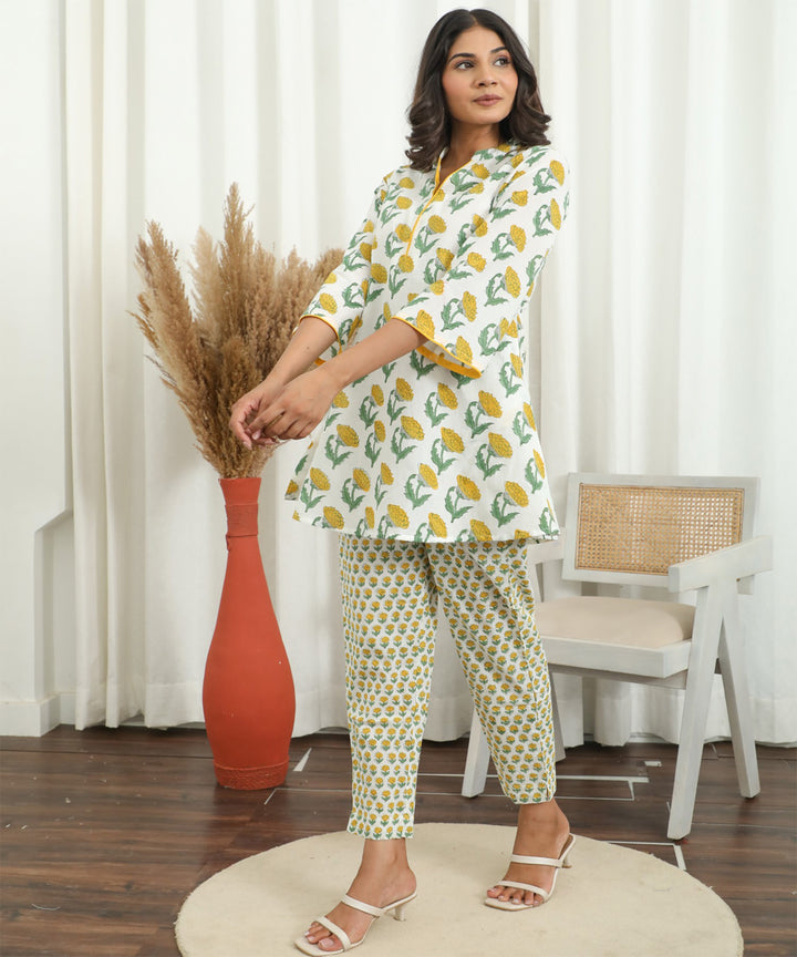 Petalora Hand Block Printed Co-Ord Set