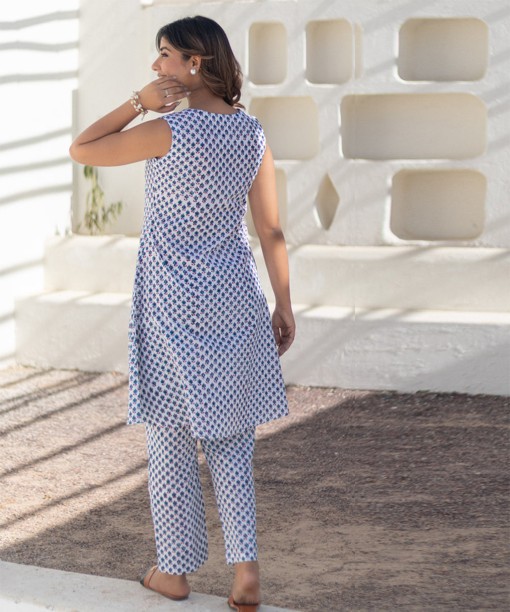 Garden medley hand block printed co ord set