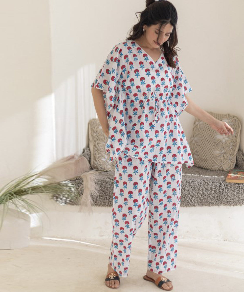 Blossom comfort cotton kaftan set