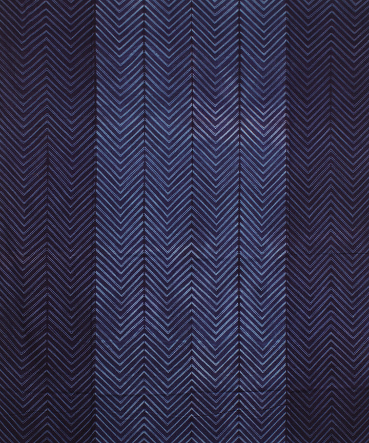 Indigo offwhite handloom cotton shibori kurta material