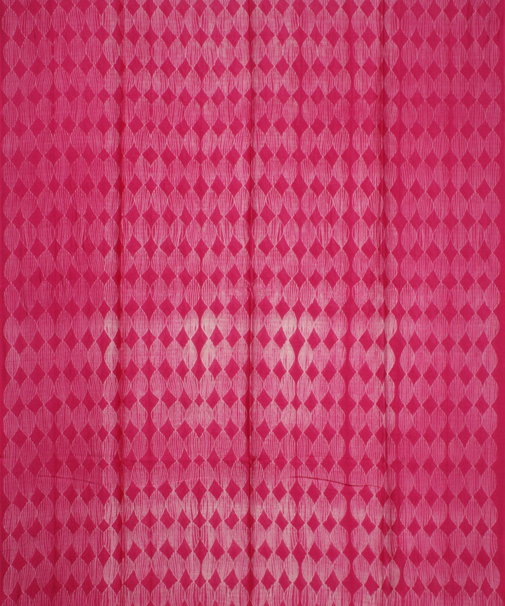 Pink offwhite cotton silk shibori handloom kurta material