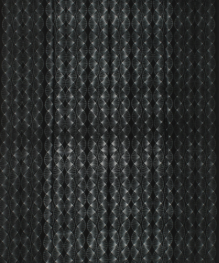Black offwhite handloom cotton silk shibori kurta material