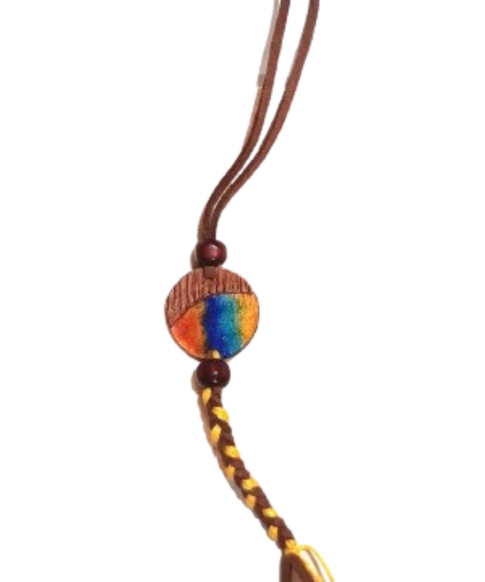Multicolour copper handmade enamelling rakhi