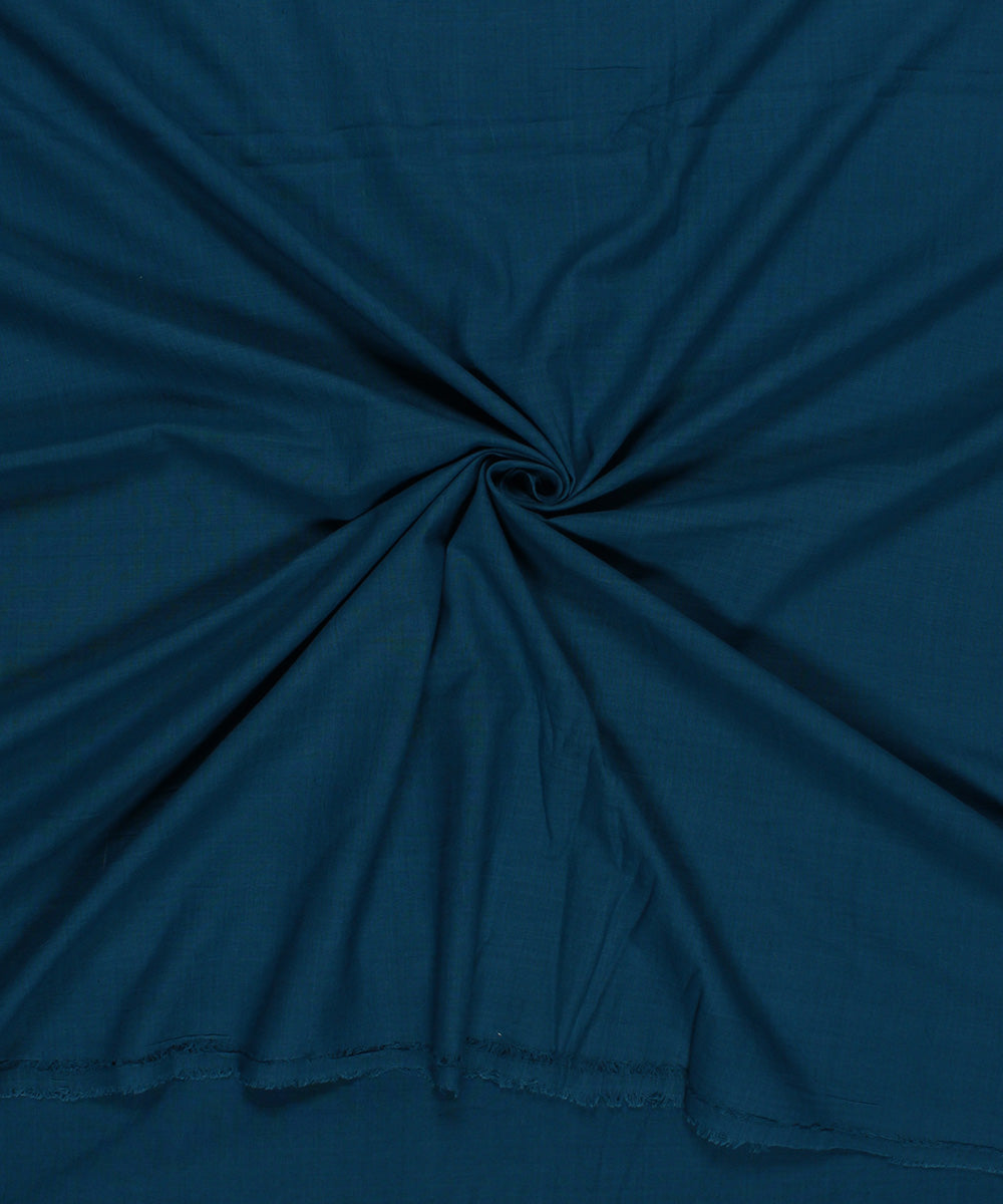 Blue handwoven bengal cotton fabric