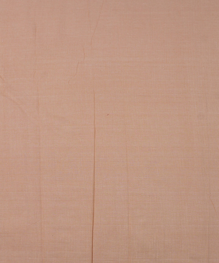 Peach handwoven bengal cotton fabric