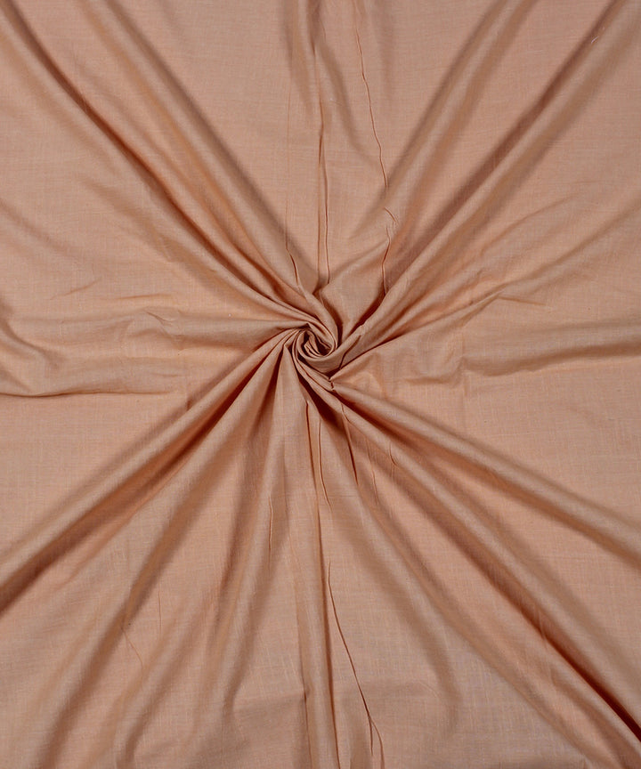 Peach handwoven bengal cotton fabric