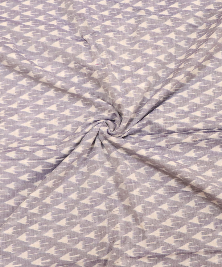 Grey purple cotton handloom sambalpuri fabric