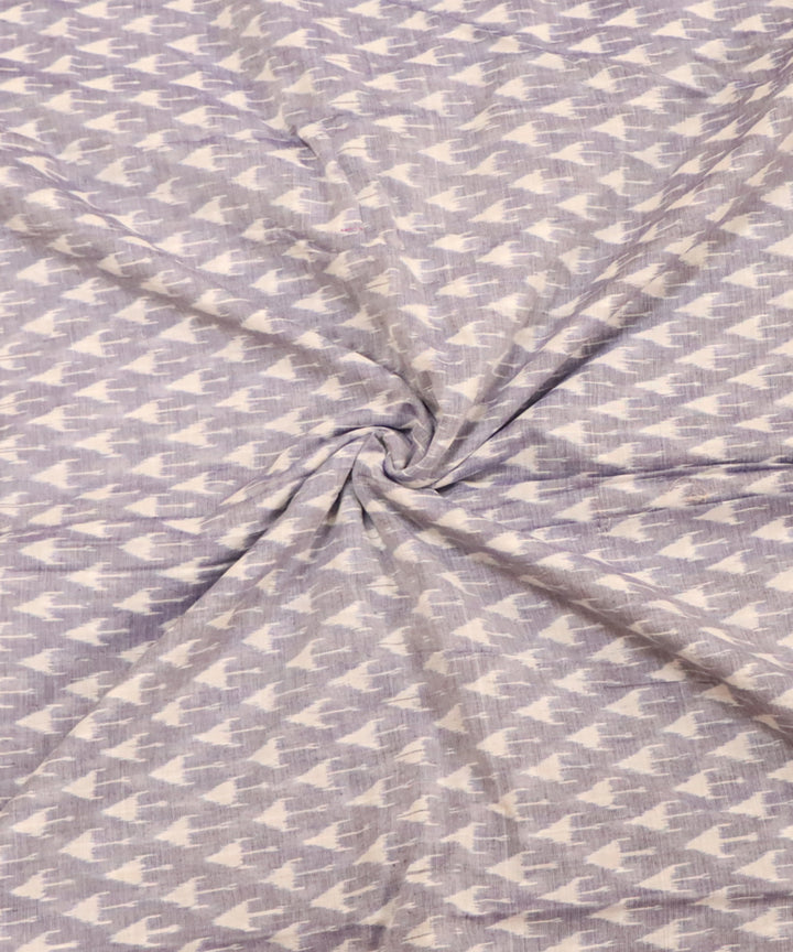 Grey purple cotton handloom sambalpuri fabric