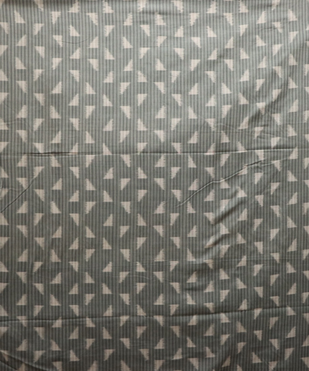 Grey gray cotton handloom sambalpuri fabric