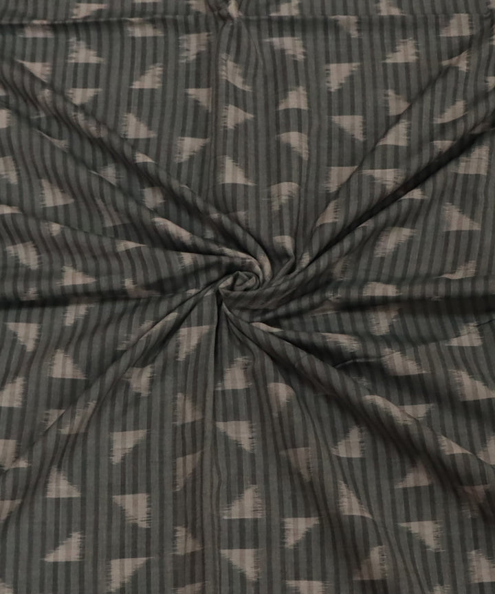 Grey gray cotton handloom sambalpuri fabric