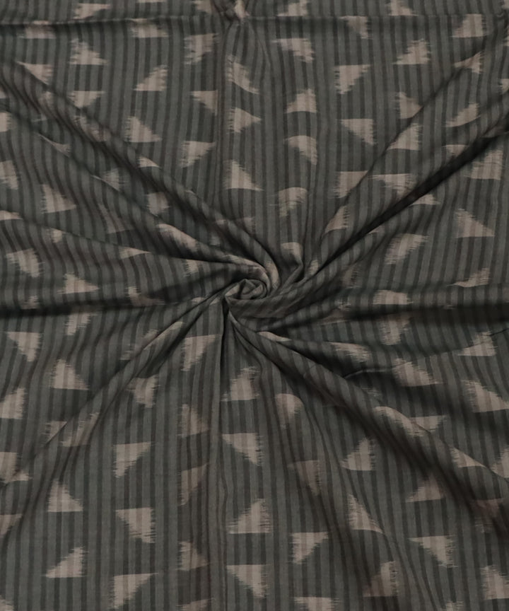 Grey gray cotton handloom sambalpuri fabric