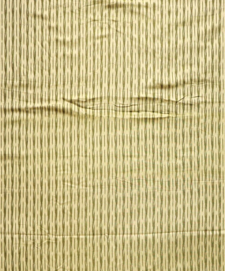 Lime green green cotton handloom sambalpuri fabric