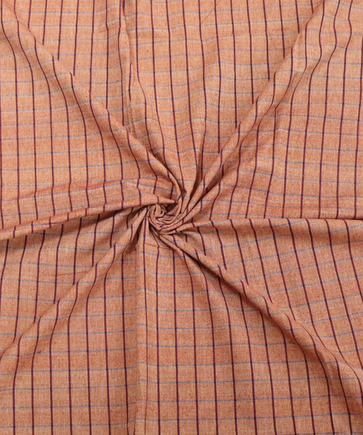 Beige multicolour cotton handloom sambalpuri fabric