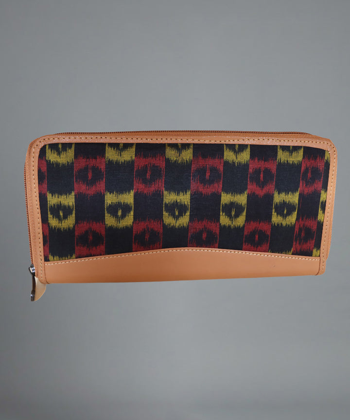 Handmade Cotton Purse Black Maroon