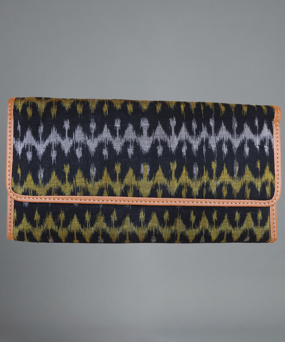 Black Multi colour Handmade Cotton Purse