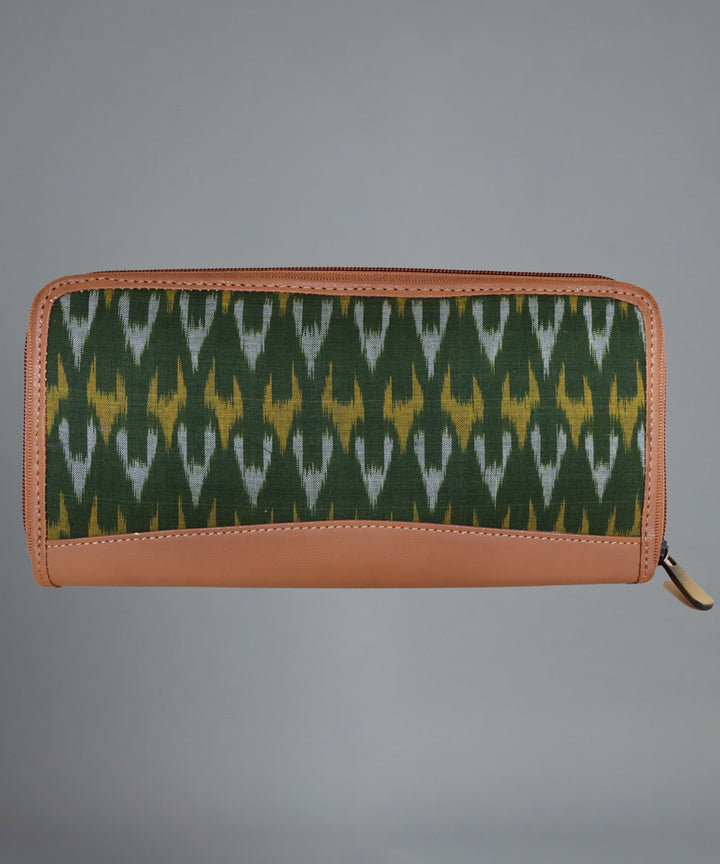 Dark Green Multi colour Handmade Cotton Purse