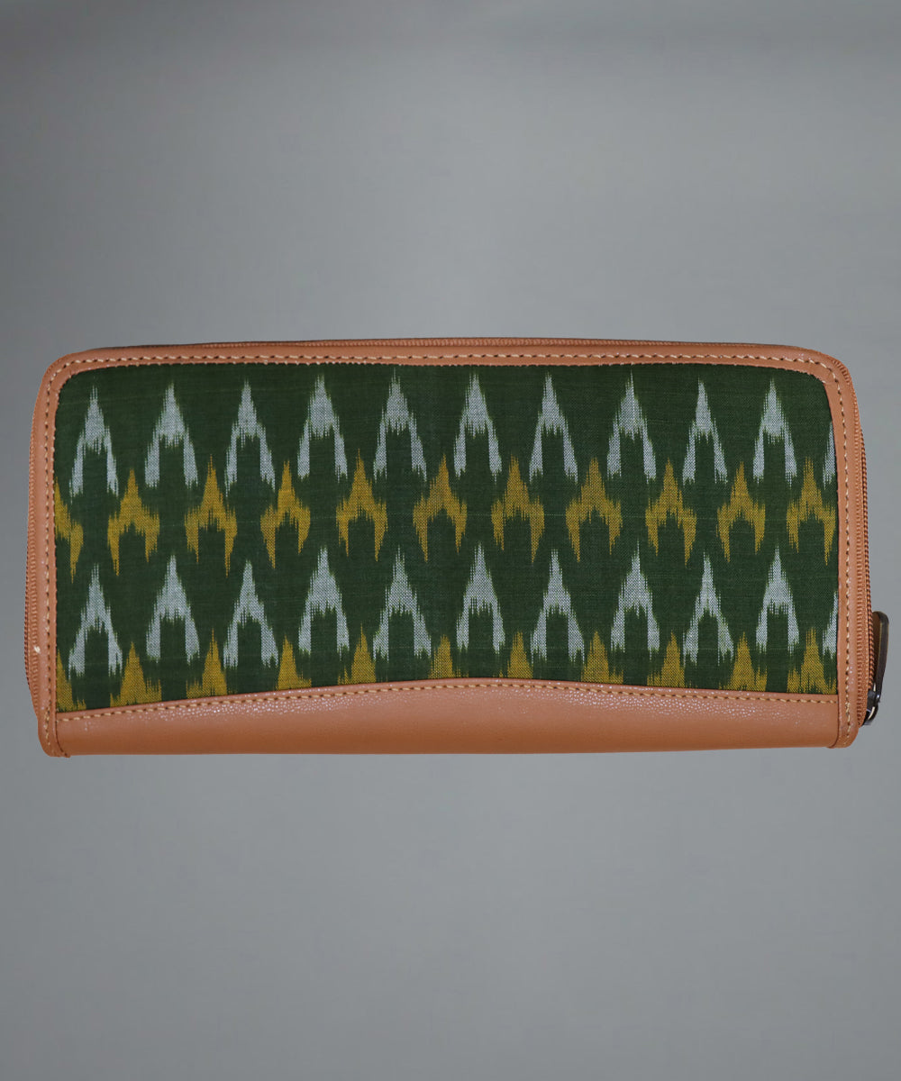 Dark Green Multi colour Handmade Cotton Purse