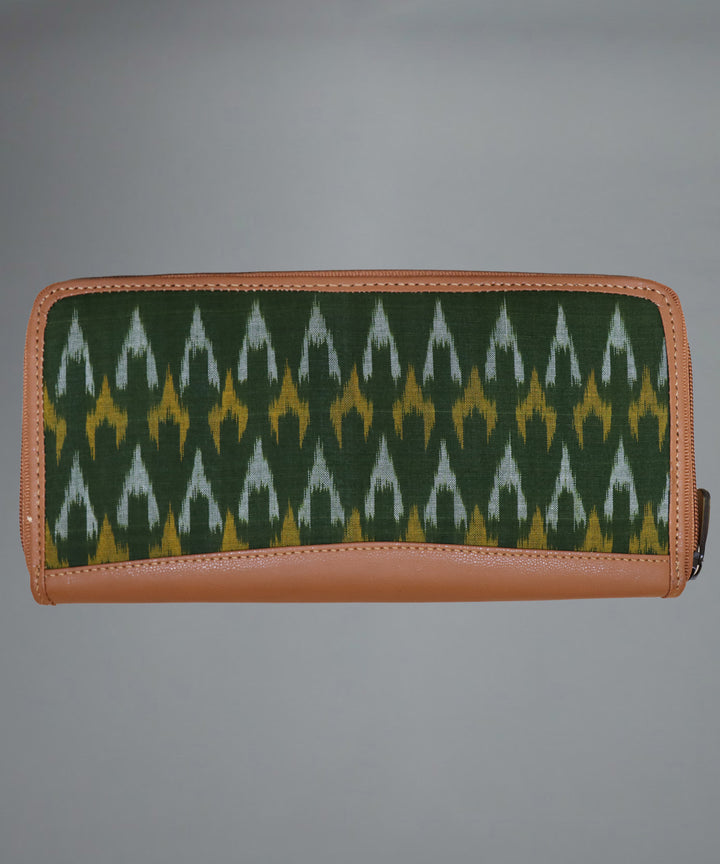 Dark Green Multi colour Handmade Cotton Purse