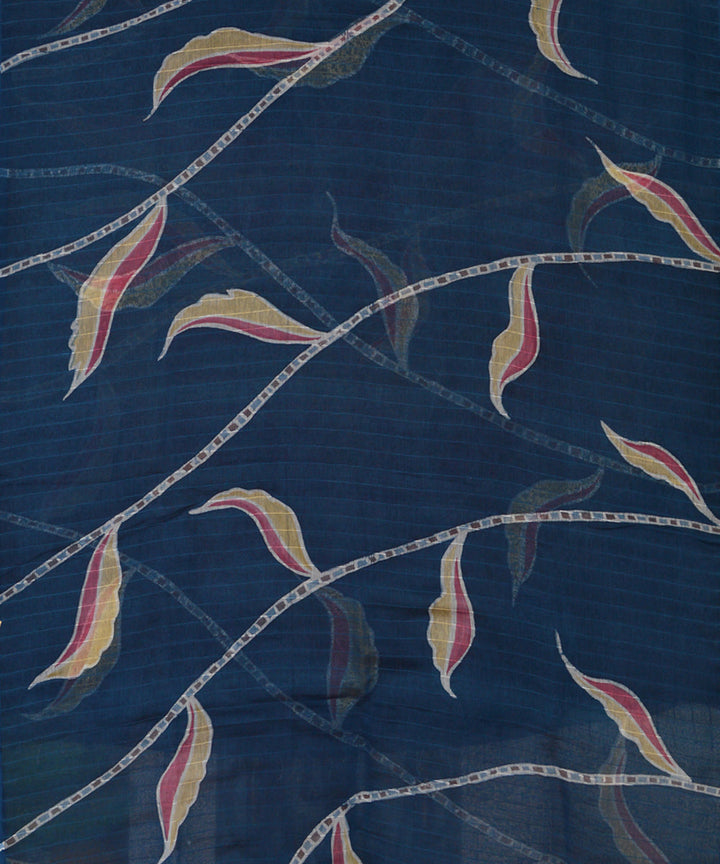 Indigo cotton handloom saree