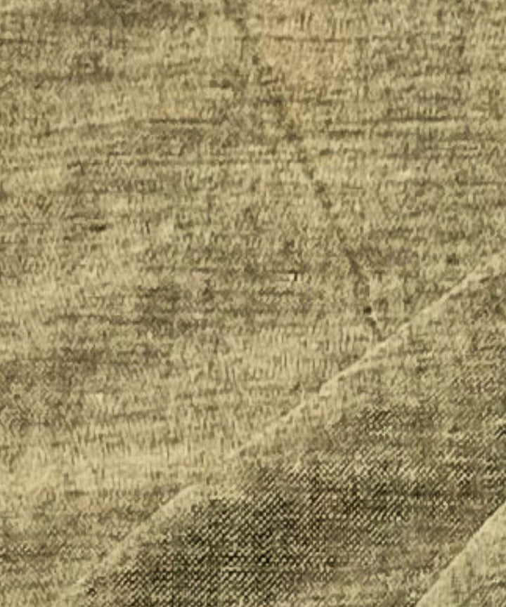 Olive green cotton handwoven fabric