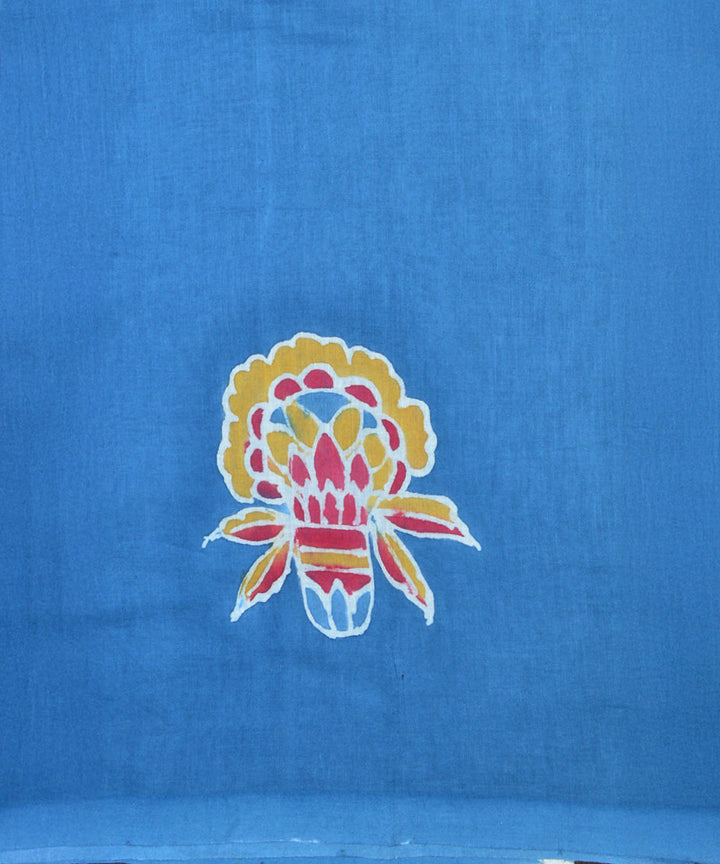 Indigo cotton handloom saree