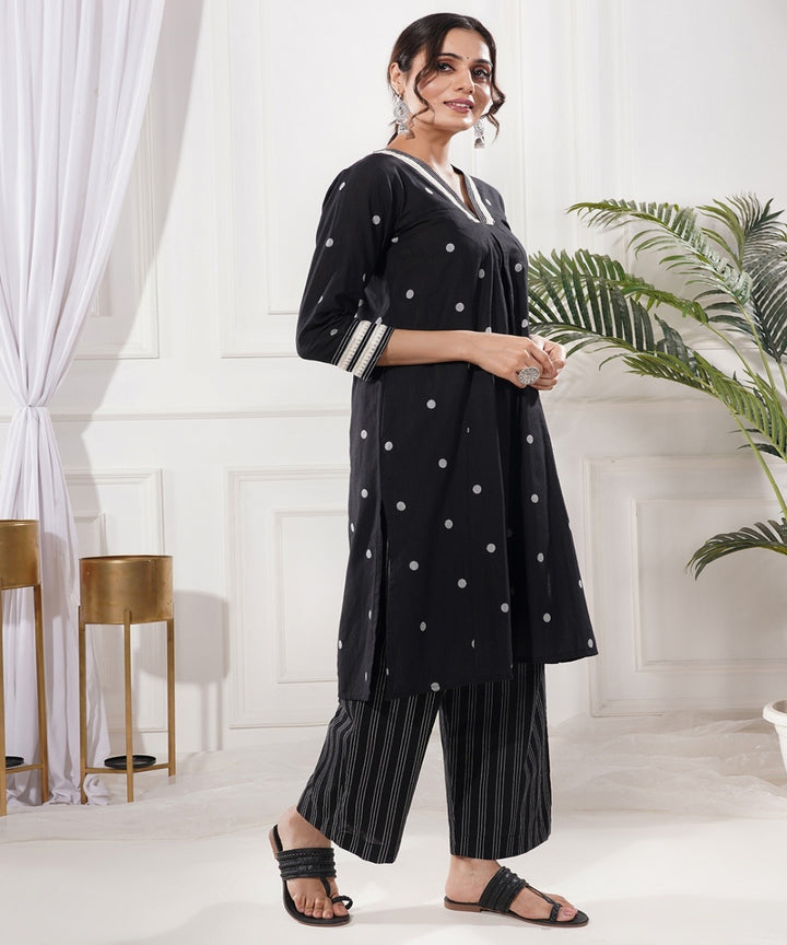 Chakori black cotton kurta set