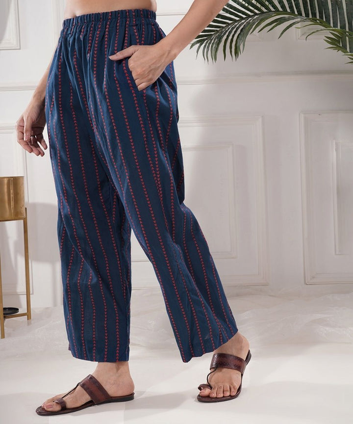 Noorah blue cotton palazz