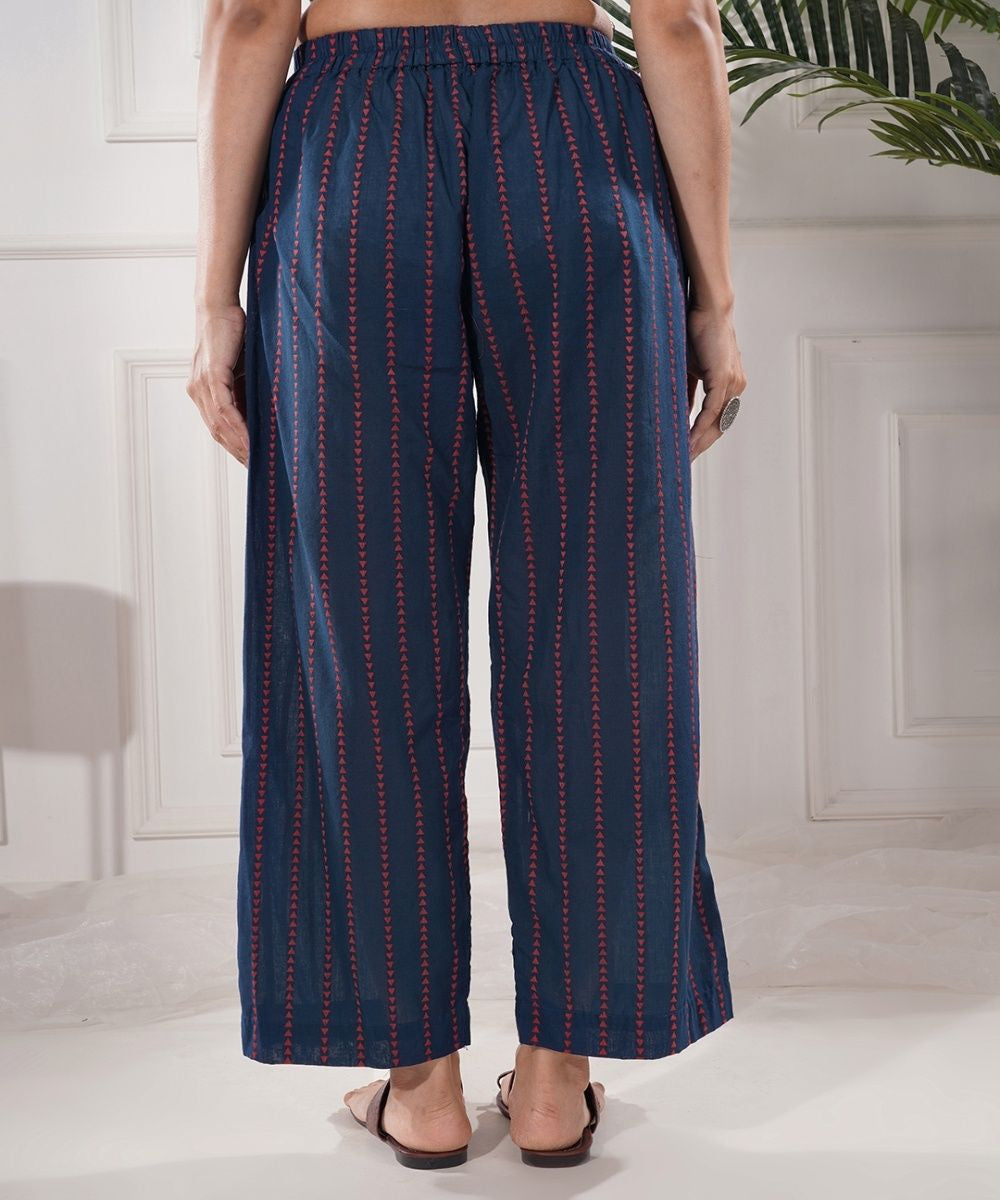 Noorah blue cotton palazz