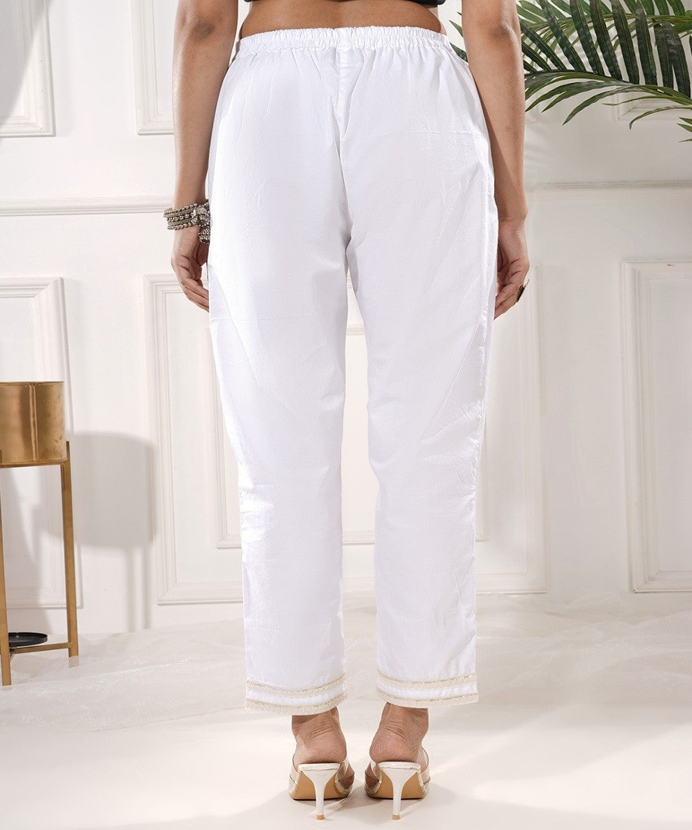 Ziya off-white cotton pant