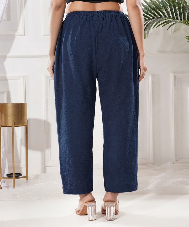 Marin blue handwoven kala cotton pant