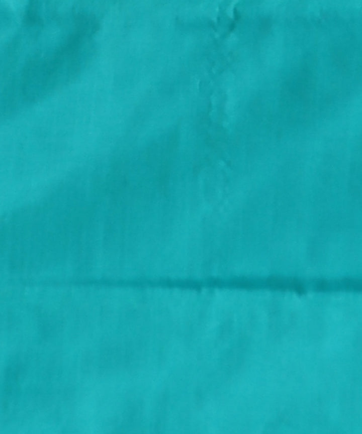 Navy Blue Bright Turquoise Silk Handloom Sambalpuri Saree