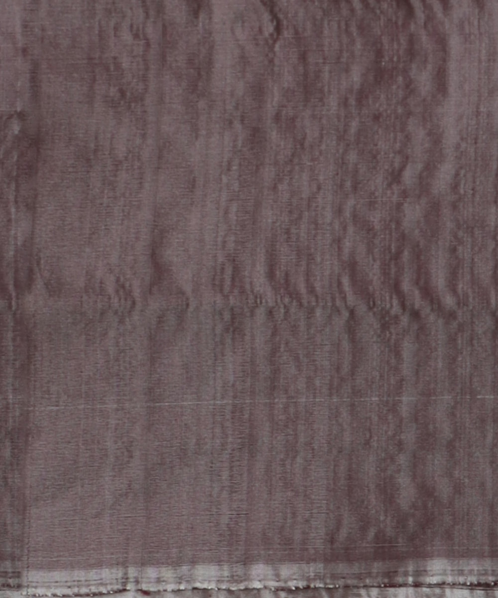 Grey copper rose silk handloom sambalpuri saree