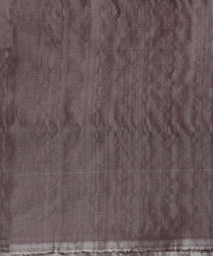 Grey copper rose silk handloom sambalpuri saree